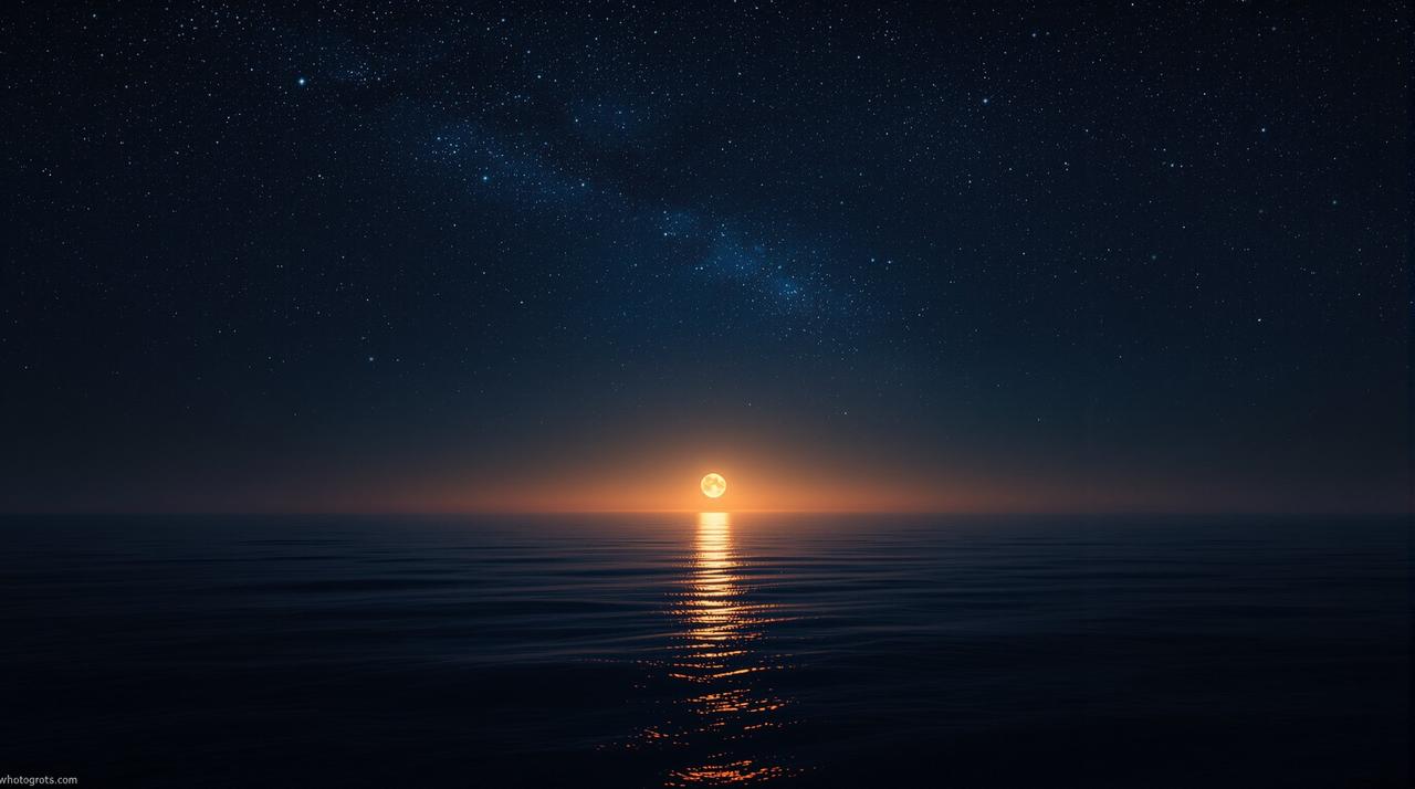 丫丫影视 - 月光映照下的影院氛围背景
